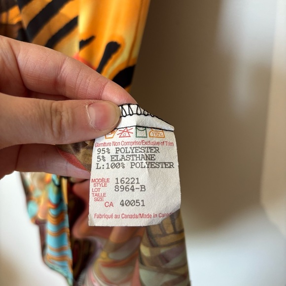 ✨ Frank Lyman Vintage NWOT Abstract Butterfly Print Dress – Size 6 ✨ - Picture 5 of 7